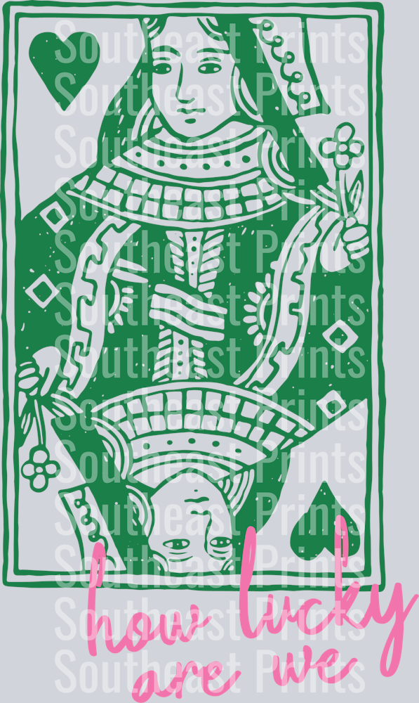 Card Green and Pink
