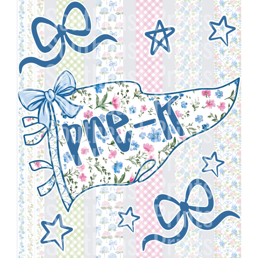 Floral Coquette Pennant