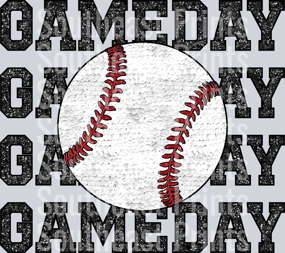 Glitter Baseball Gameday