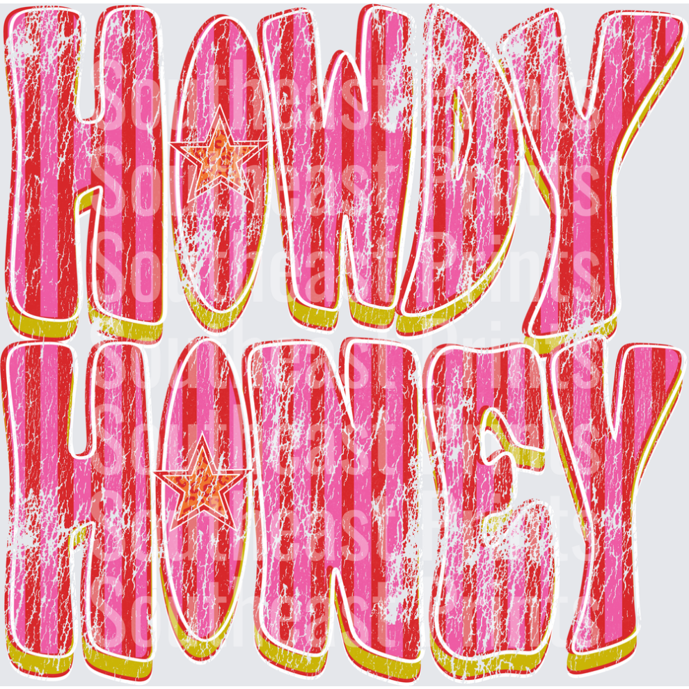 Howdy Honey Distressed