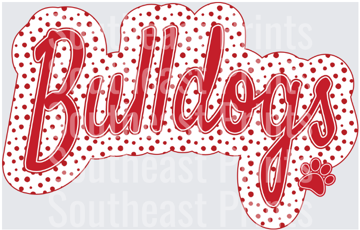 Bulldogs Polka Dot