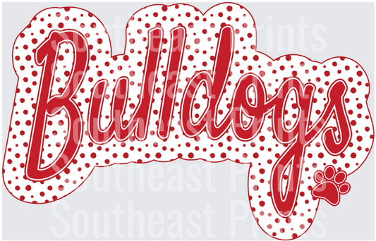 Bulldogs Polka Dot