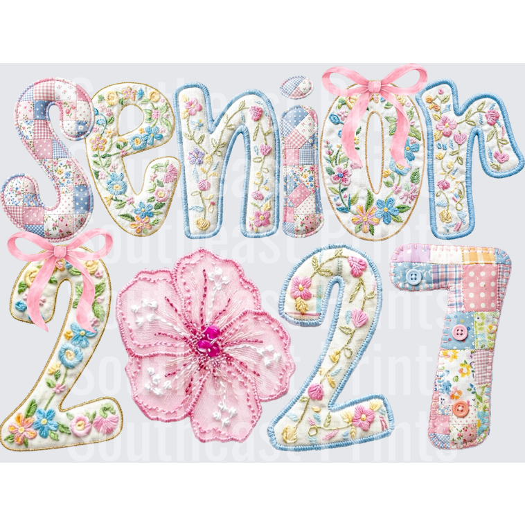 Patchwork Quilt Style Senior Class of 2027