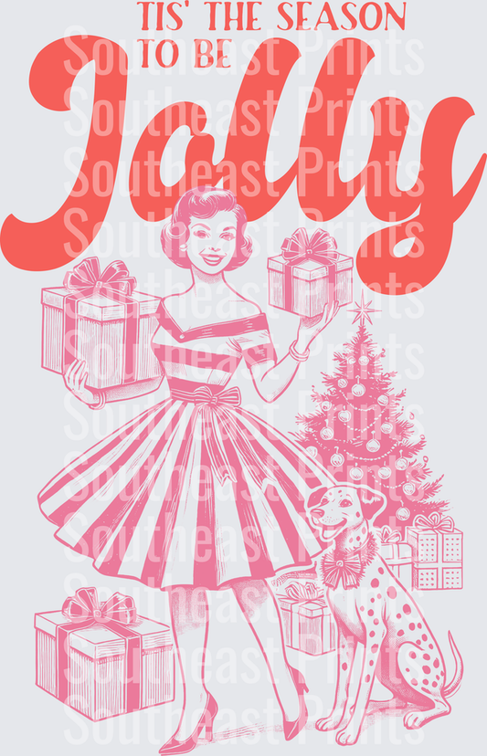 Tis The Season Jolly Retro Christmas