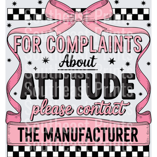 For Complaints Attitude
