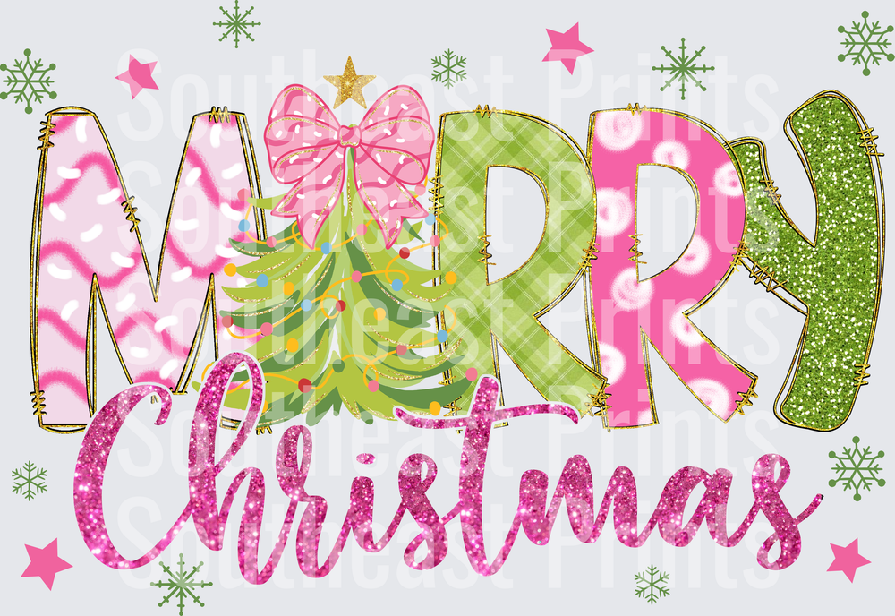 Merry Christmas Lettering