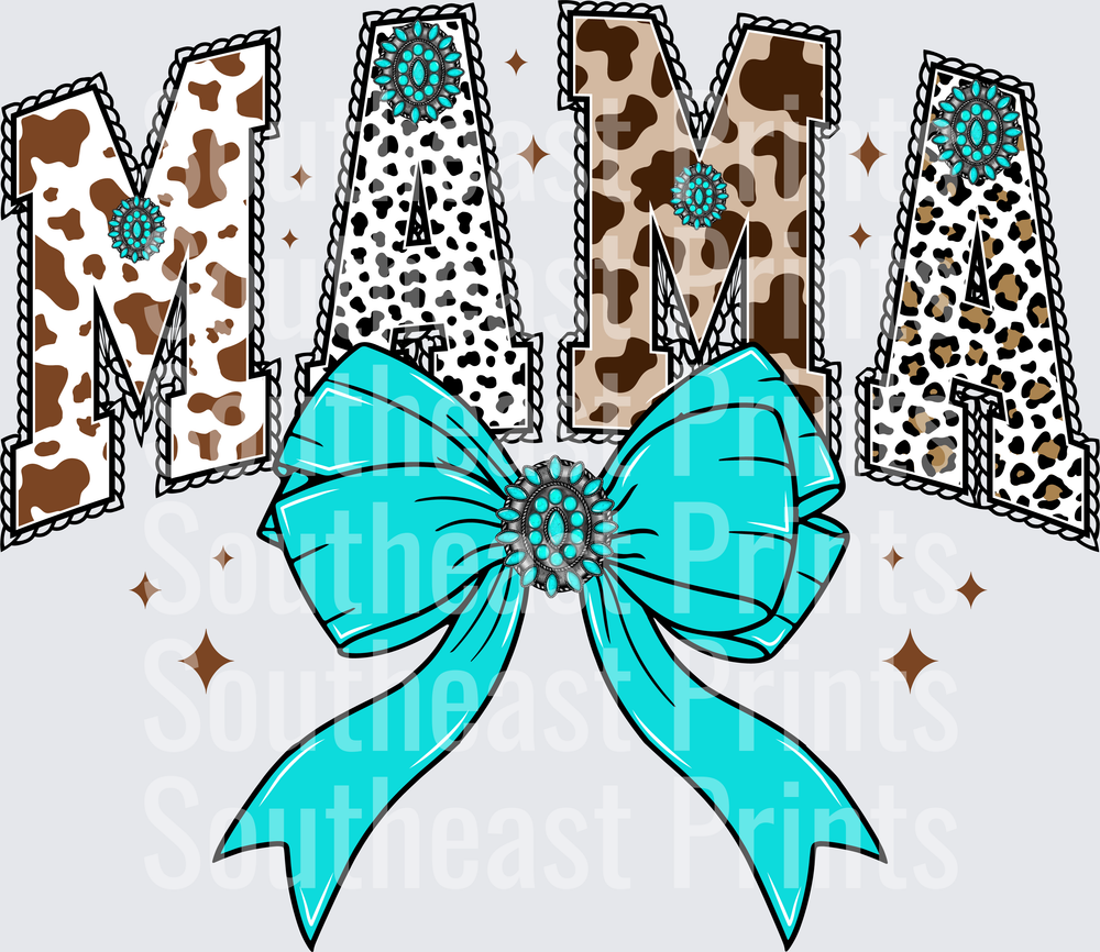 MAMA Turquoise Bow