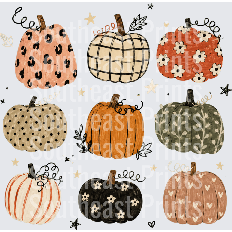 Boho Patterned Pumpkins