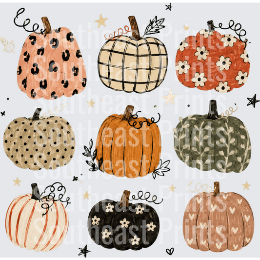 Boho Patterned Pumpkins