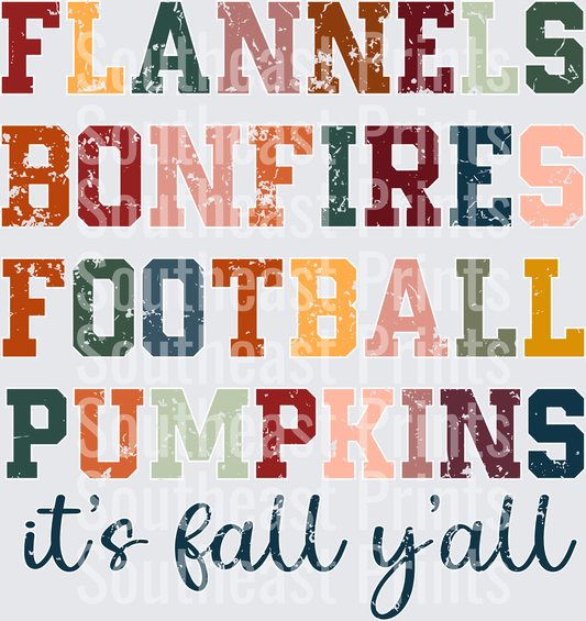 Fall Football Flannels