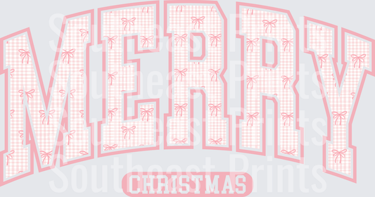 Merry Christmas Gingham