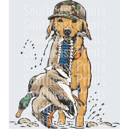 Yellow Lab Duck Retriever