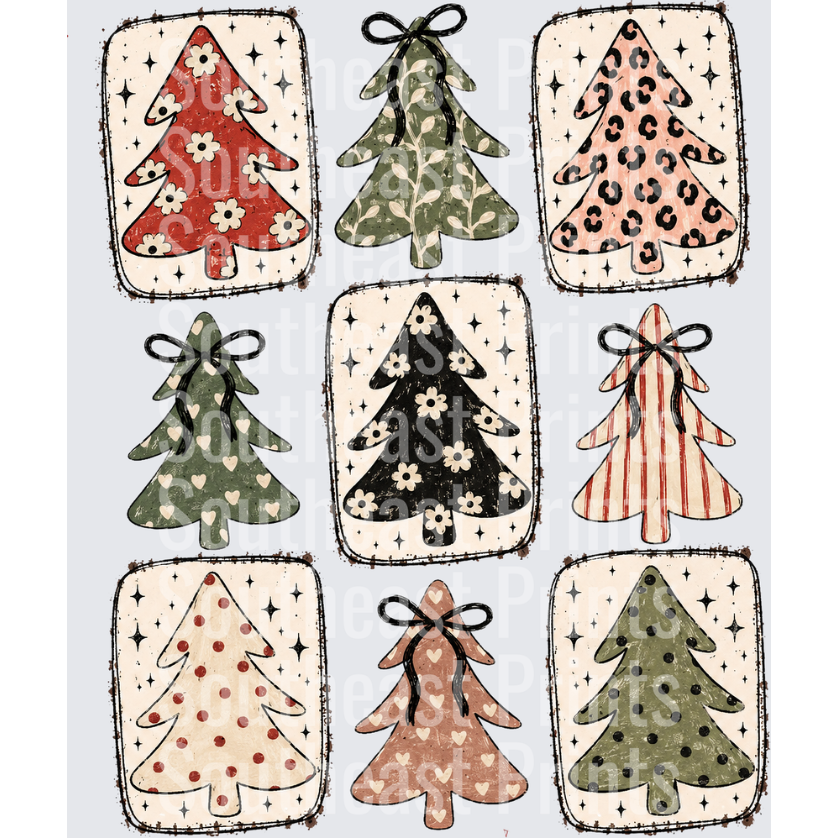 Boho Christmas Trees