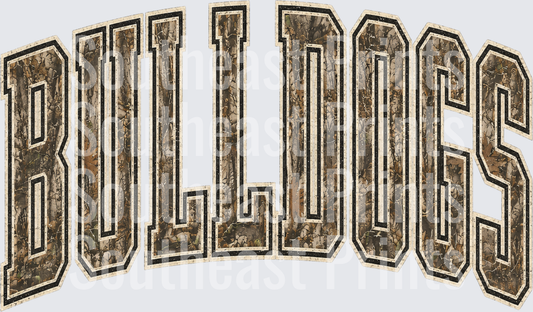 Bulldogs Camo Arched
