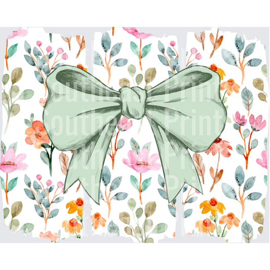 Mint Bow Florals