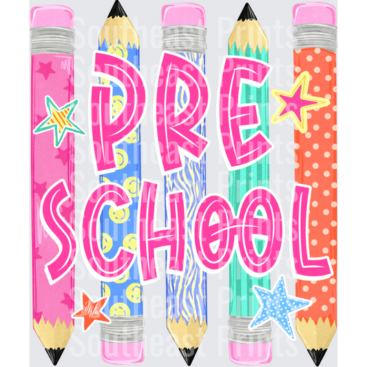 Preschool Colorful Pencils
