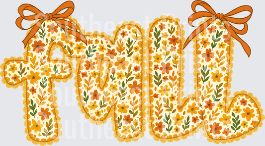 Fall Floral Lettering