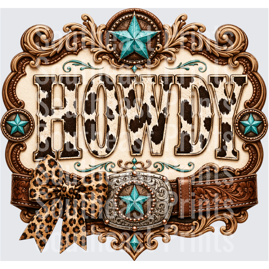 Howdy Western Buckle