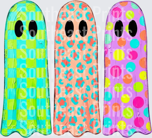Colorful Patterned Ghosts
