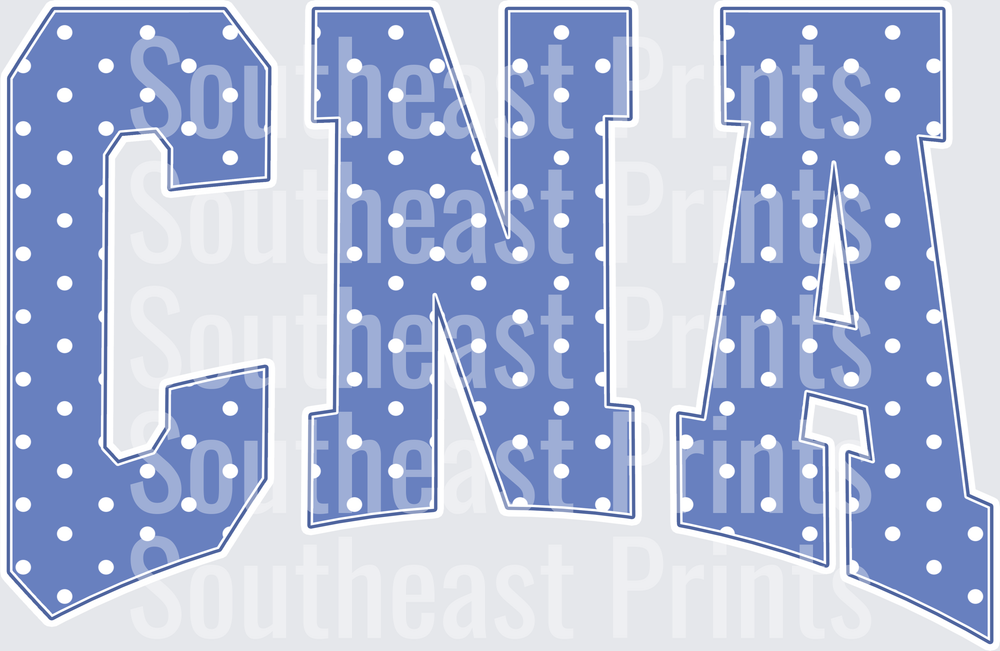 CNA Polka Dot Letters