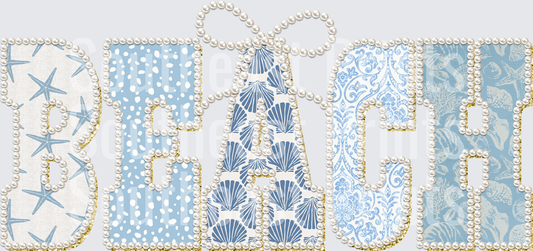 Beach Pearl Letters