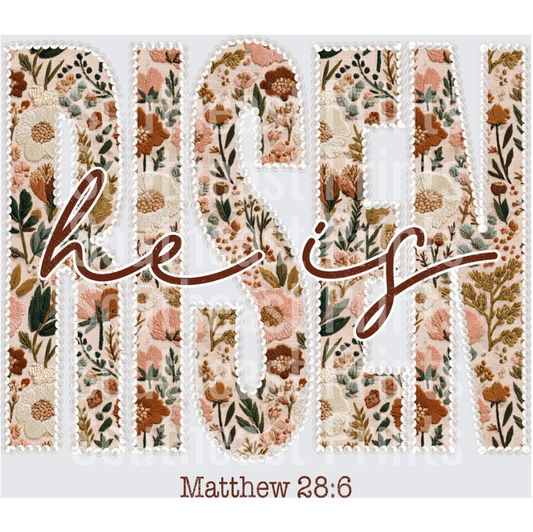 Embroidered Floral Hope