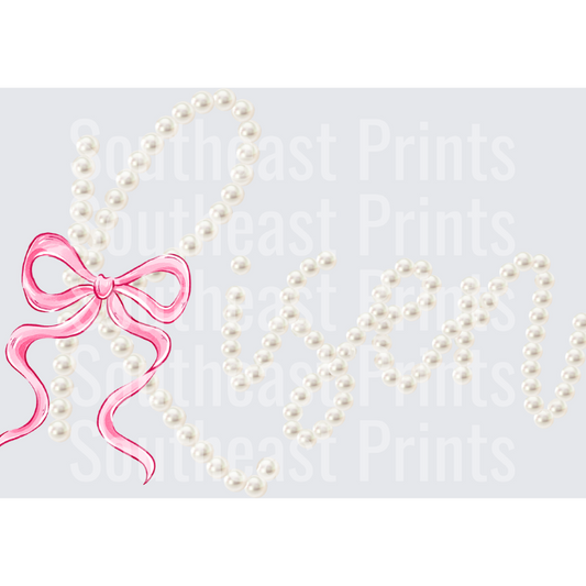 Pearl Ribbon Mom
