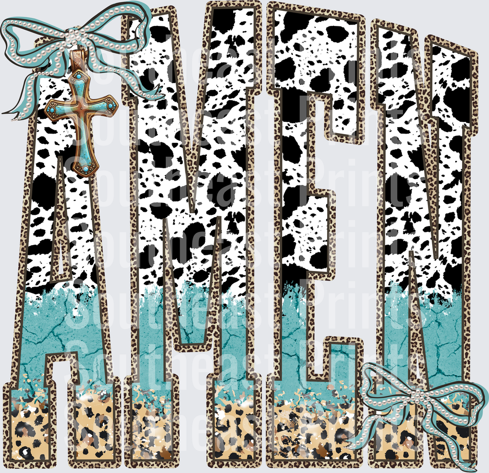 Amen Cow Print