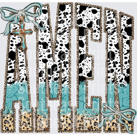Amen Cow Print