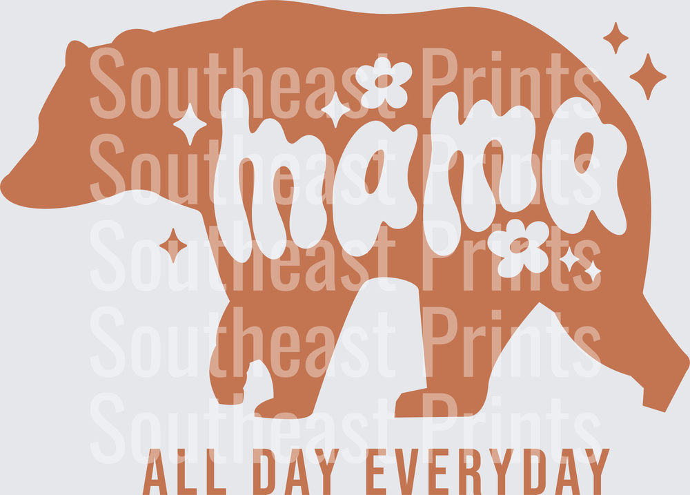 Mama Bear Silhouette