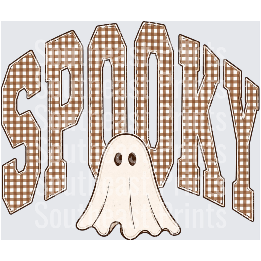 Spooky Gingham Ghost