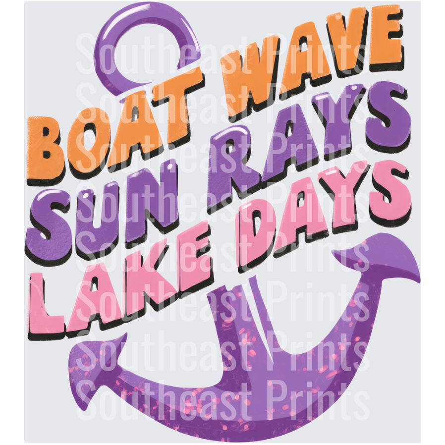 Boat Waves Anchor