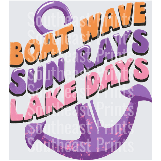 Boat Waves Anchor