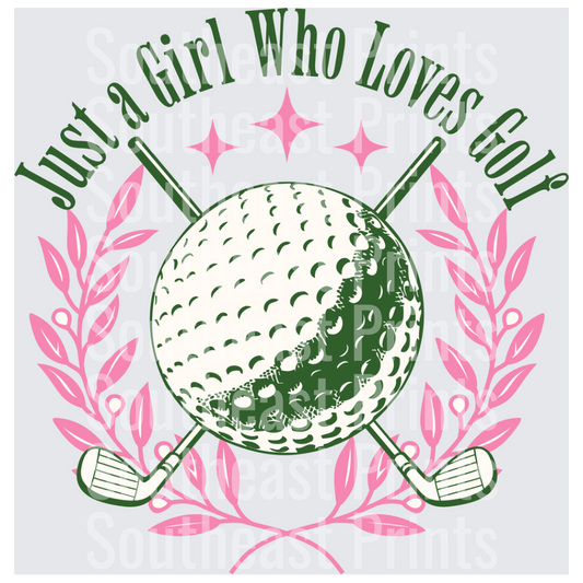 Golf Pink and Green Design