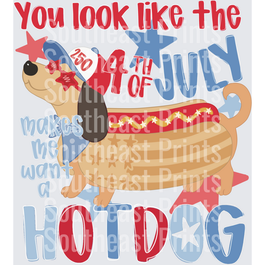 Patriotic Dachshund Hotdog