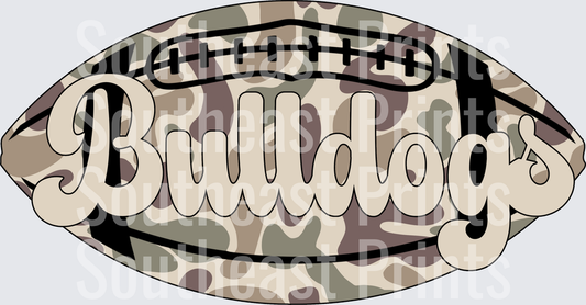 Bulldogs Camo Football