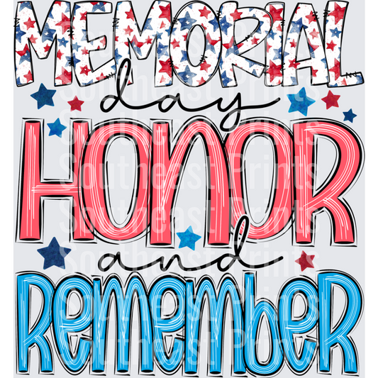 Memorial Day Honor Remember