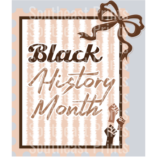 Black History Bow Border