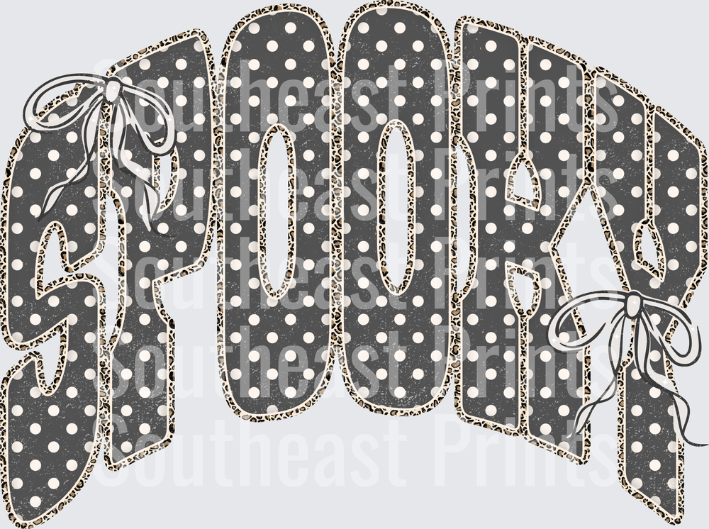 Spooky Polka Dot Bows