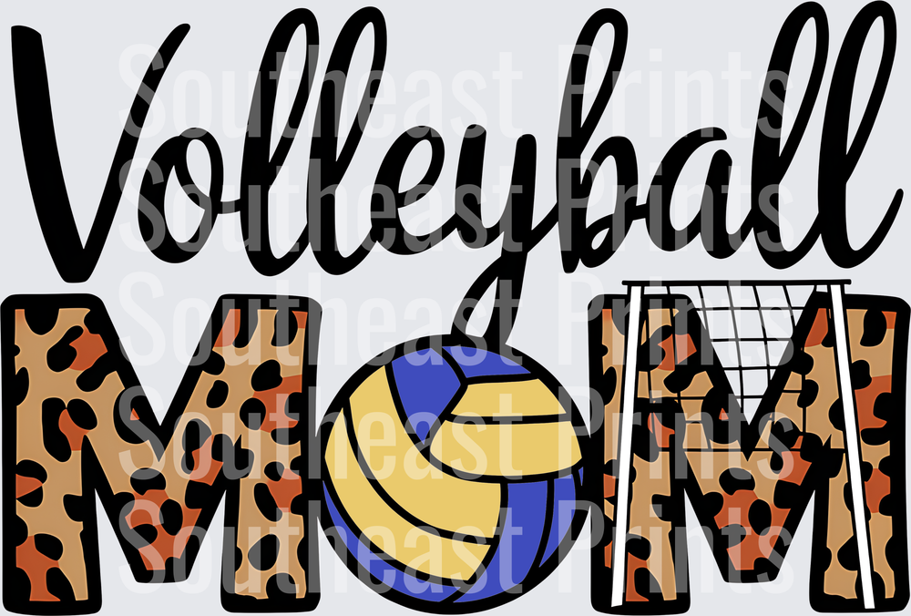 Volleyball Mom Leopard