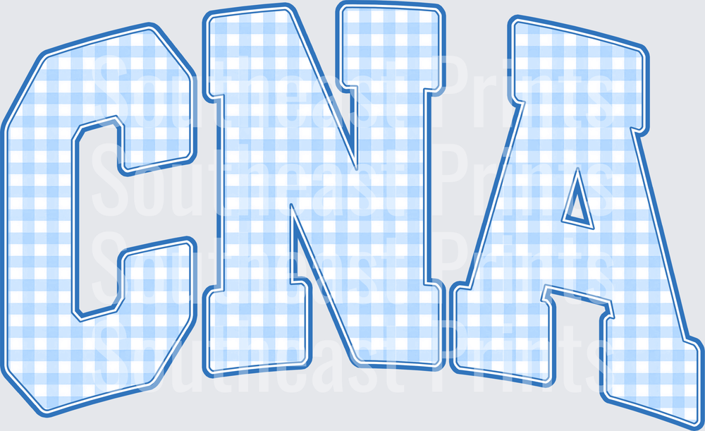 CNA Blue Gingham