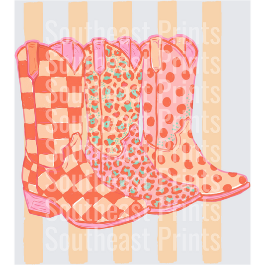 Patterned Cowgirl Boots