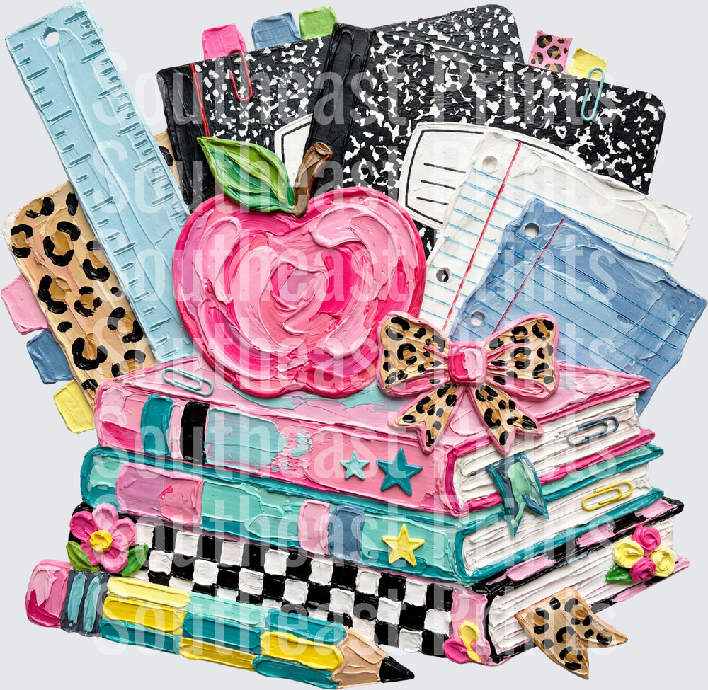 Colorful Teacher School Stack
