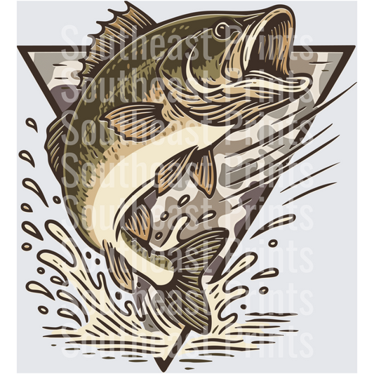 Largemouth Bass Leaping
