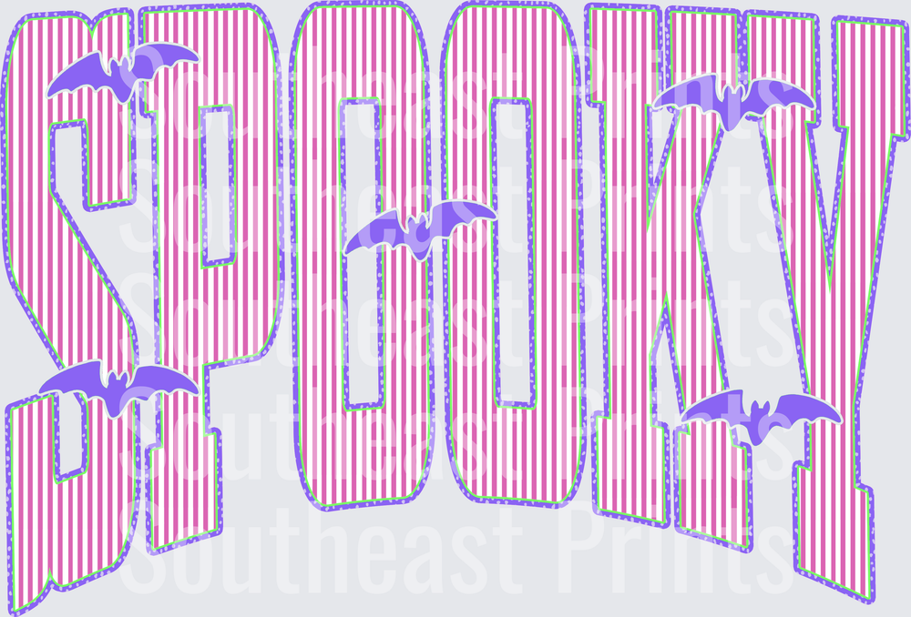 Spooky Bats Pink