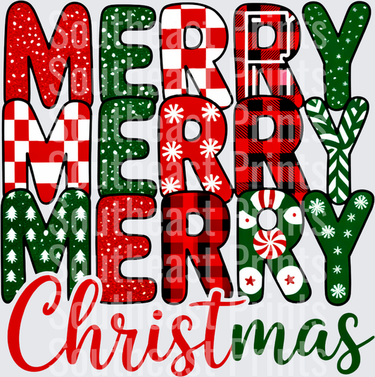Merry Christmas Typography