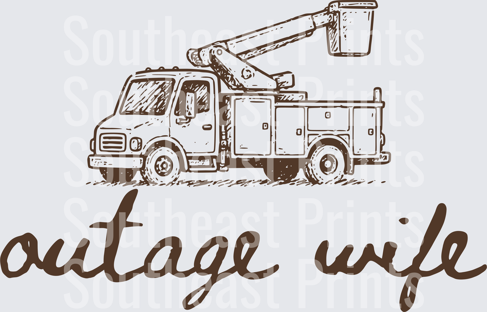 Outage Wife Bucket Truck