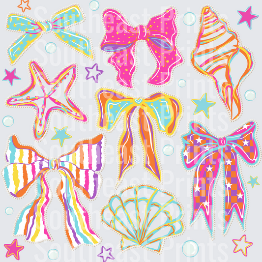 Coastal Bows Collage