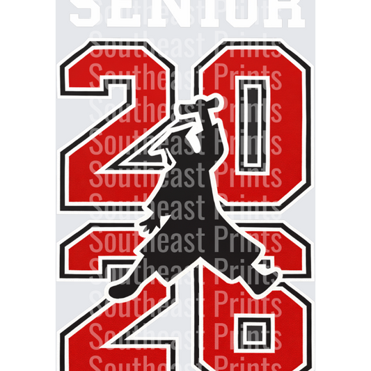 Michael Jordan 23 Jumpman Silhouette Red Jersey Number