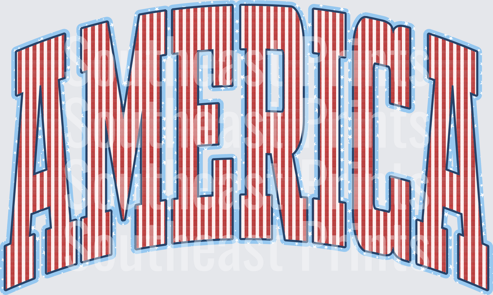 America Red White Blue
